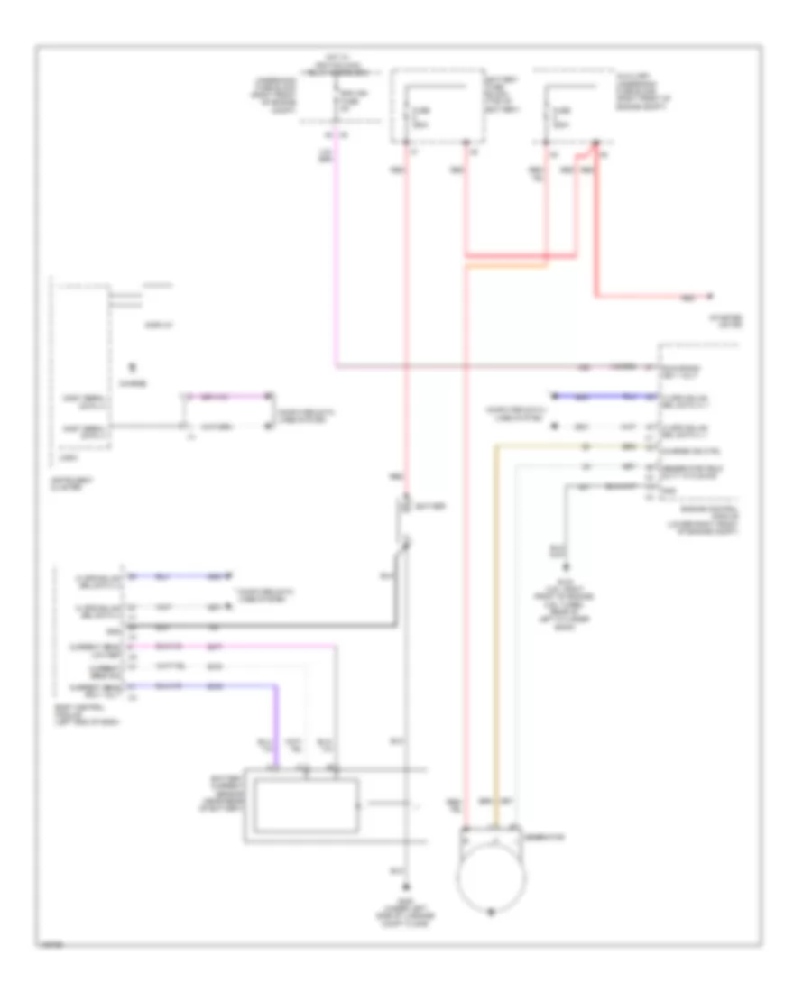 Charging Wiring Diagram Sedan Except CTS V for Cadillac CTS 2014