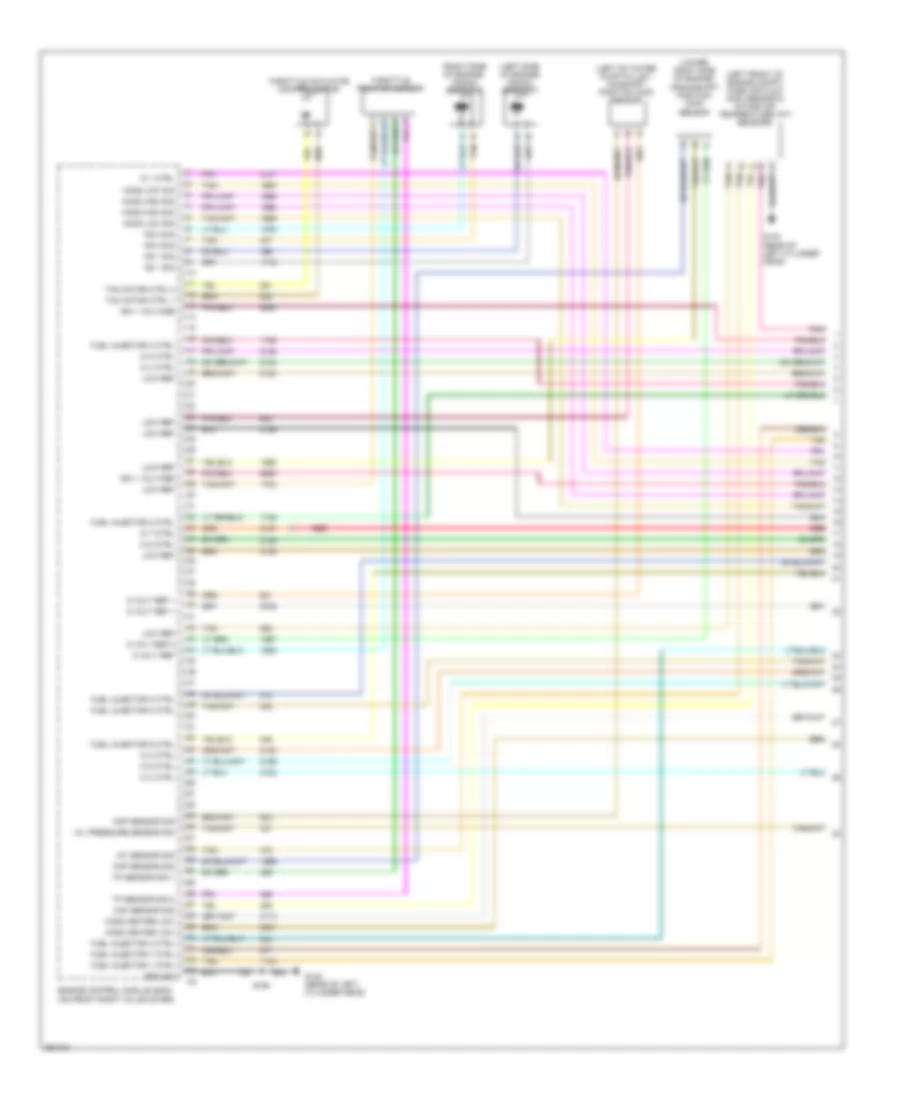 6 0L VIN U Engine Performance Wiring Diagram 1 of 5 for Cadillac CTS 2007