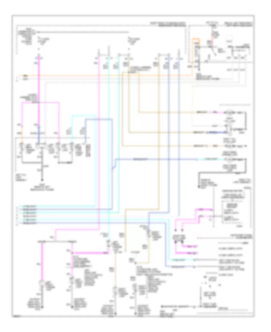 Exterior Lamps Wiring Diagram 2 of 2 for Cadillac CTS 2007