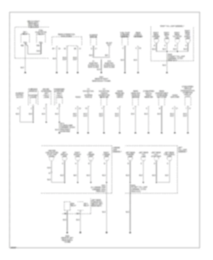 Ground Distribution Wiring Diagram 4 of 5 for Cadillac CTS 2007