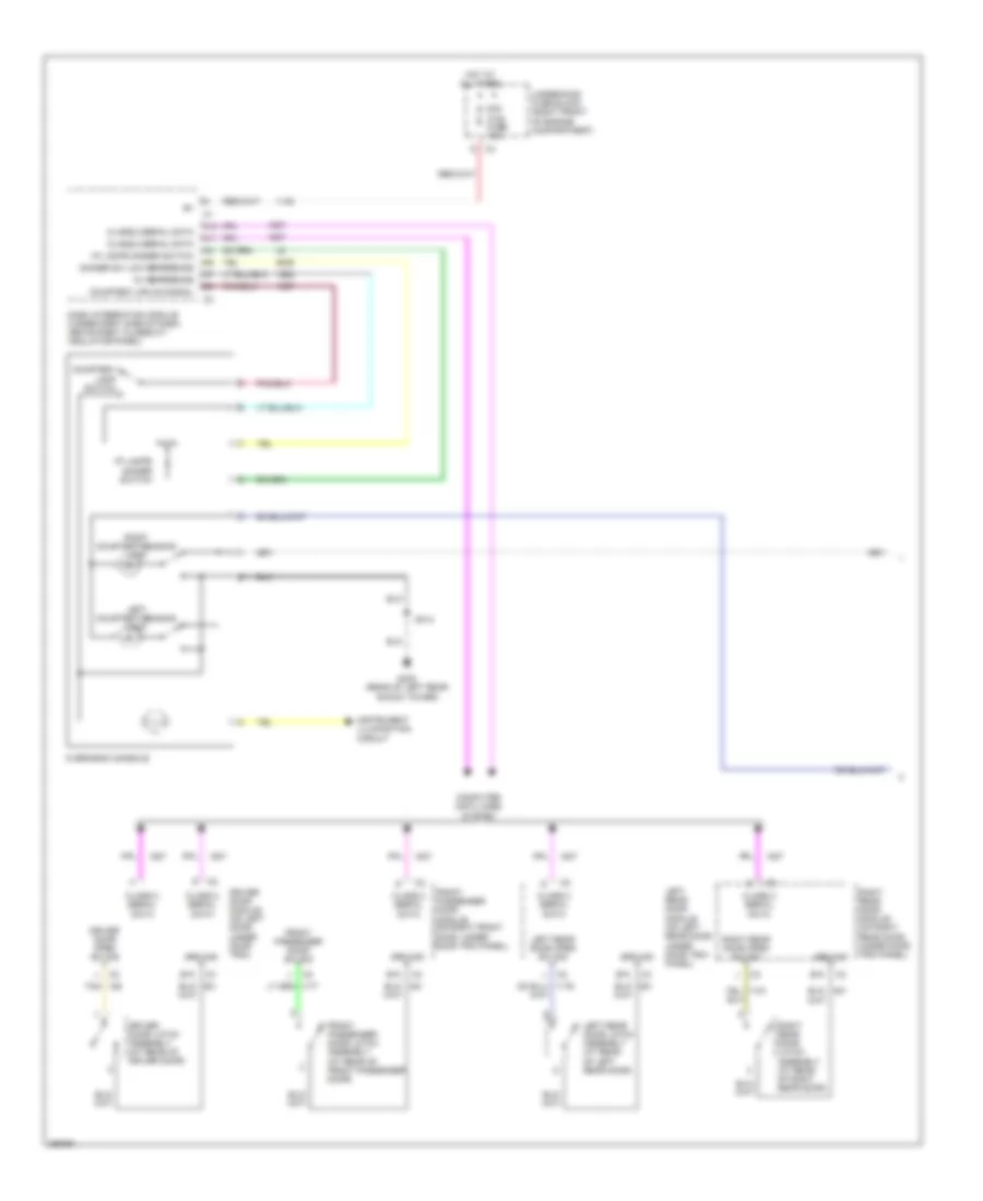 Courtesy Lamps Wiring Diagram 1 of 2 for Cadillac CTS 2007