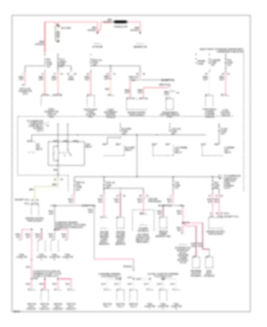 Power Distribution Wiring Diagram 1 of 7 for Cadillac CTS 2007