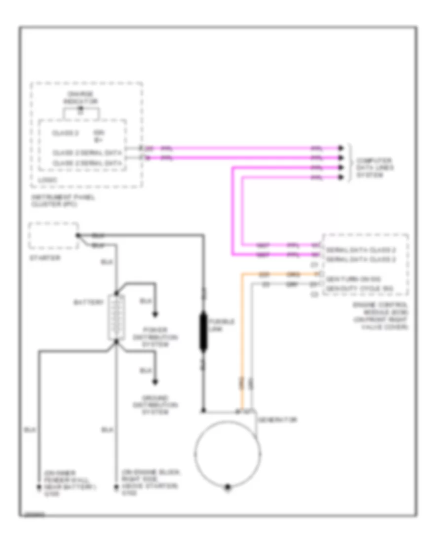 6 0L VIN U Charging Wiring Diagram for Cadillac CTS 2007