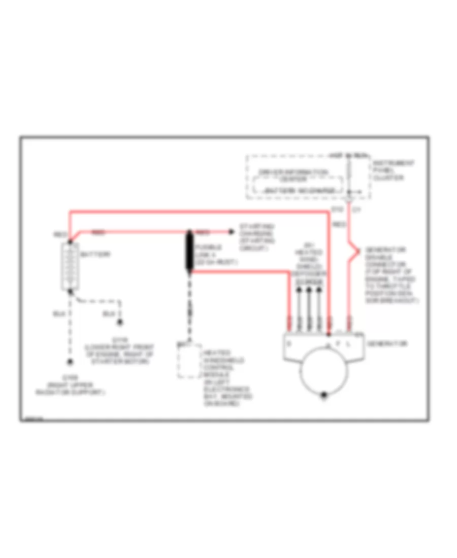 Charging Wiring Diagram for Cadillac Seville STS 1992