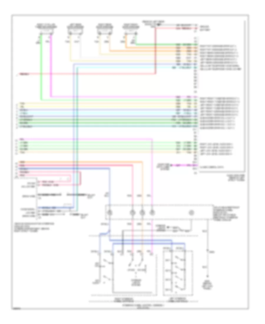 7-Speaker System Wiring Diagram, Base (2 of 2) for Cadillac CTS V 2007