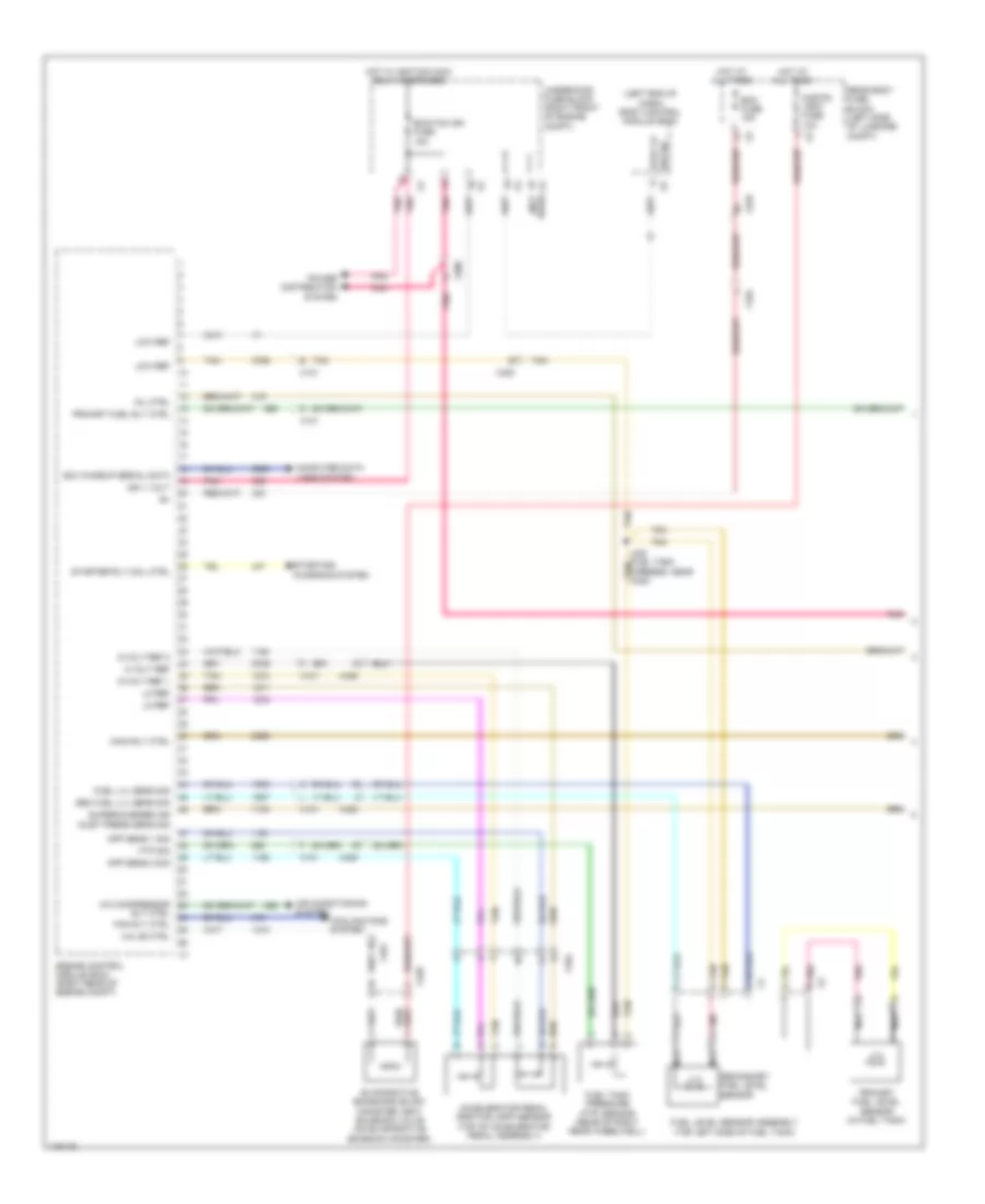 6.2L VIN P, Engine Performance Wiring Diagram (1 of 6) for Cadillac CTS Luxury 2014