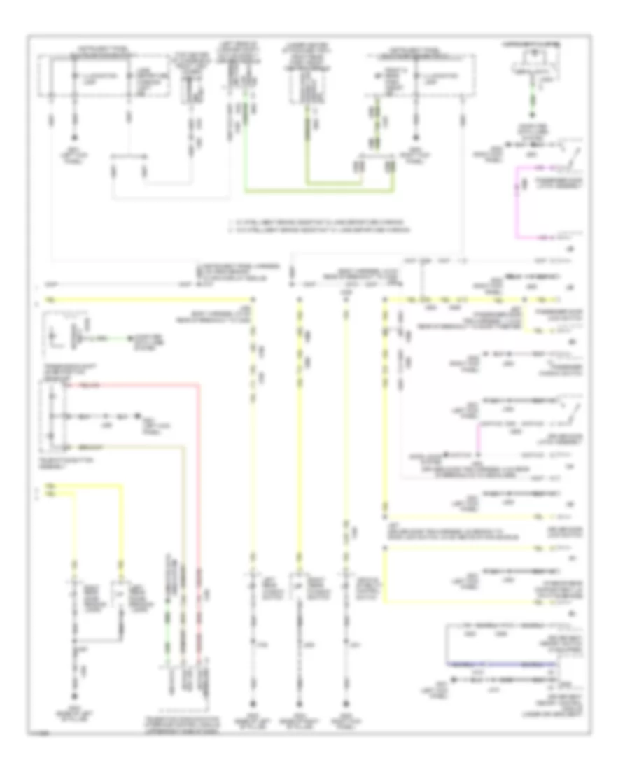 Instrument Illumination Wiring Diagram, Sedan Except CTS-V (2 of 2) for Cadillac CTS Luxury 2014