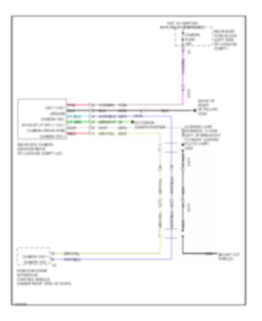 Rear View Camera Wiring Diagram Except Sedan CTS V for Cadillac CTS Luxury 2014