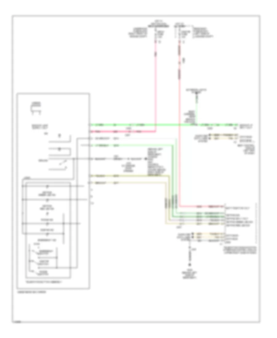 Automatic DayNight Mirror Wiring Diagram, Coupe with Infotainment System 123 without Rearview Camera for Cadillac CTS Luxury 2014