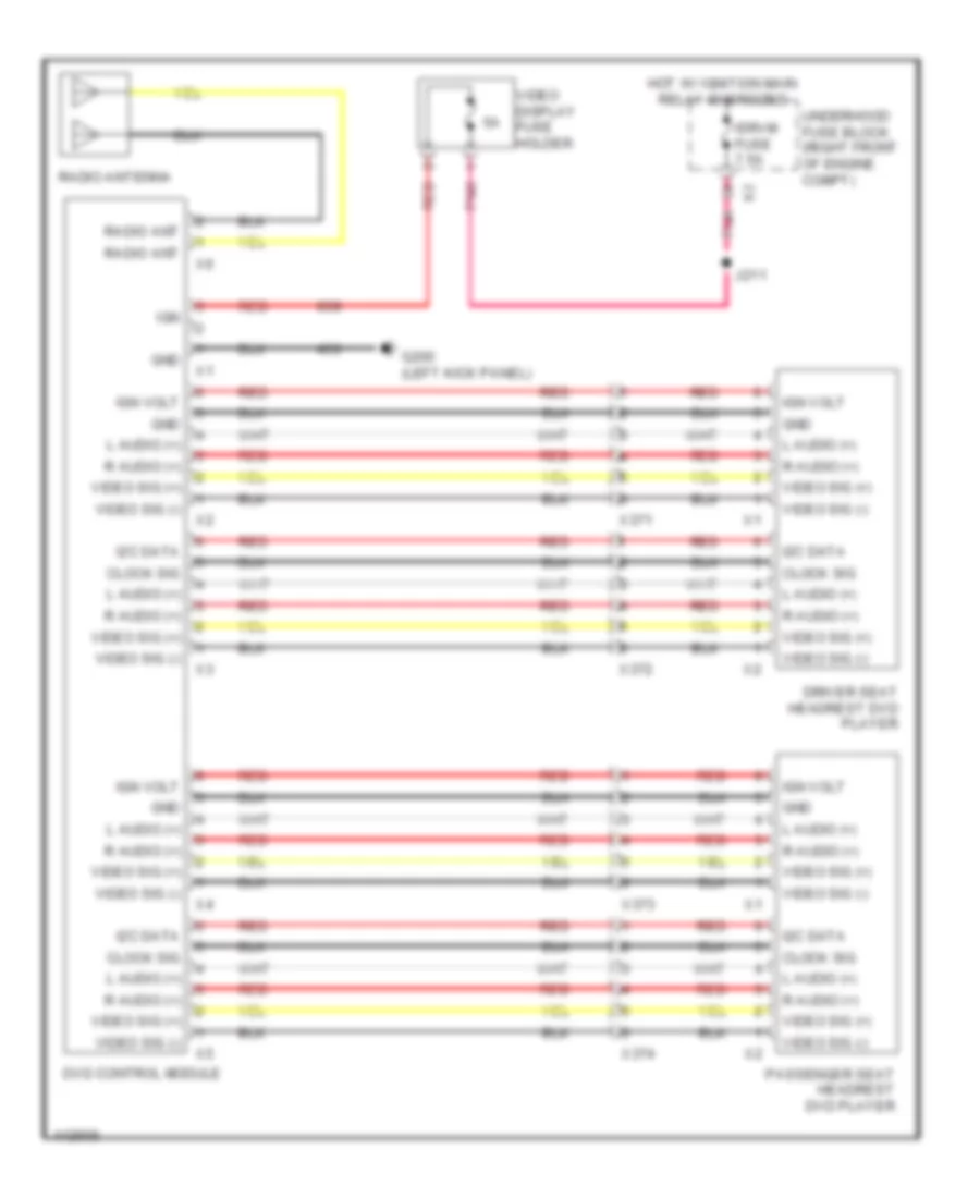 Video System Wiring Diagram for Cadillac CTS Luxury 2014