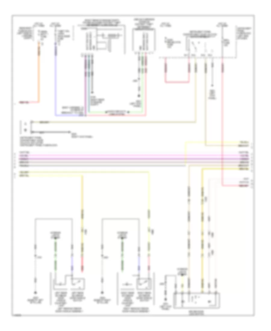 Forced Entry Wiring Diagram, Sedan Except CTS-V with Passive Keyless Entry (2 of 5) for Cadillac CTS Luxury 2014
