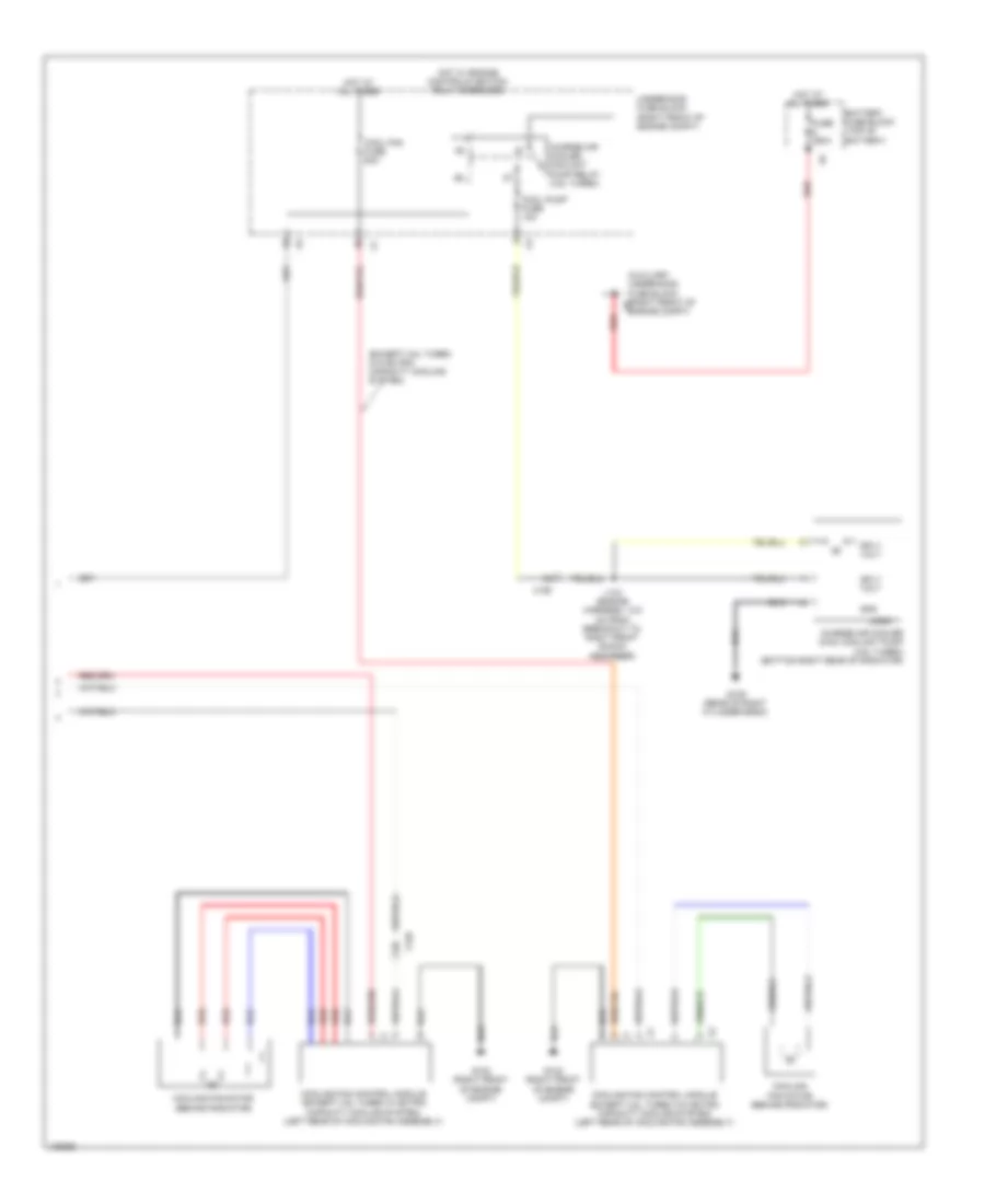 Cooling Fan Wiring Diagram, Sedan Except CTS-V (2 of 2) for Cadillac CTS Luxury 2014