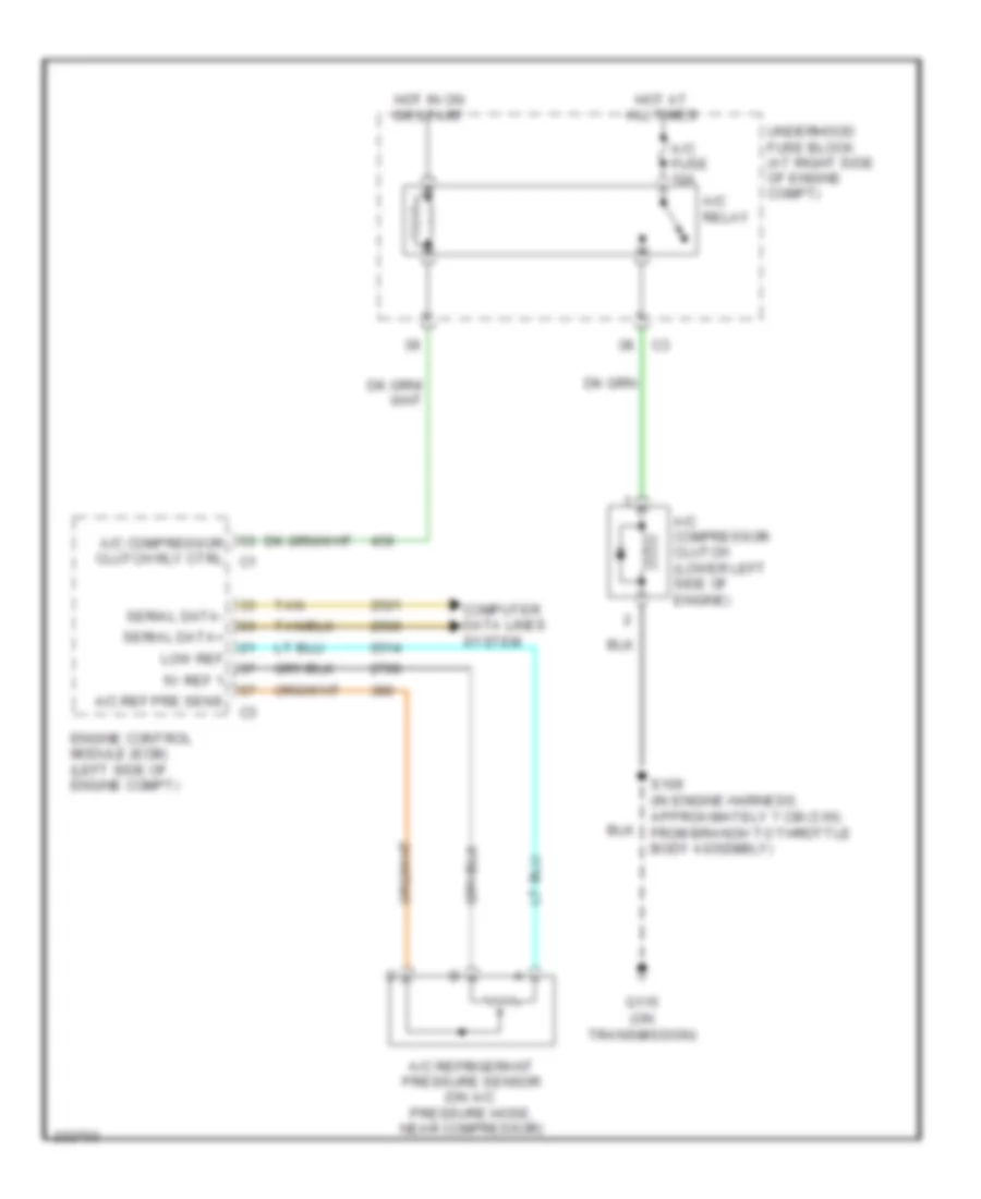Compressor Wiring Diagram for Cadillac DTS 2007