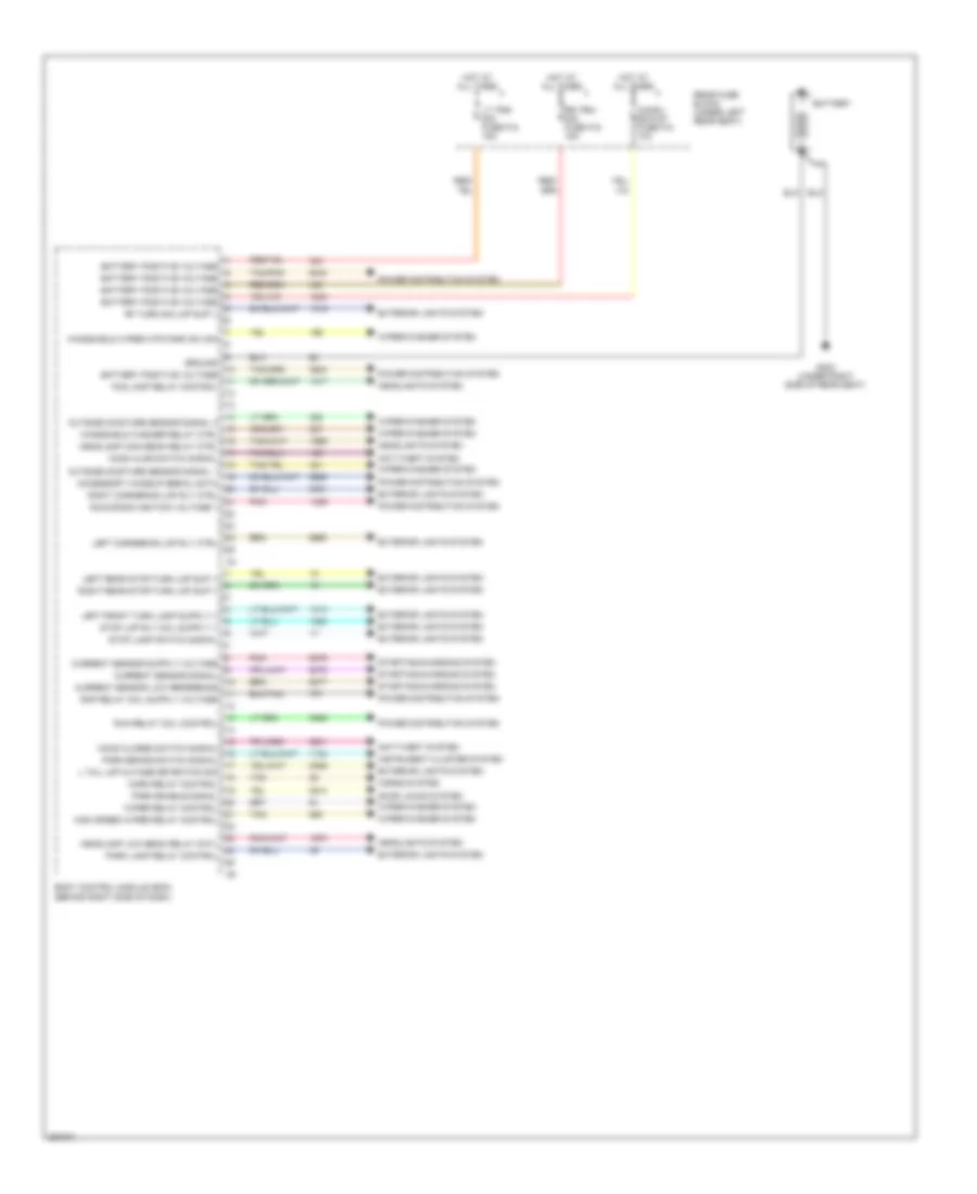Body Control Modules Wiring Diagram 2 of 3 for Cadillac DTS 2007