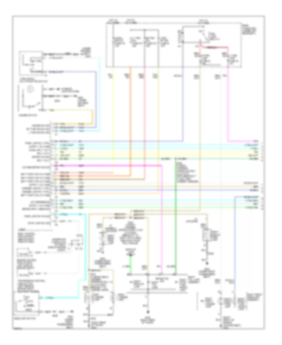 Exterior Lamps Wiring Diagram 1 of 2 for Cadillac DTS 2007