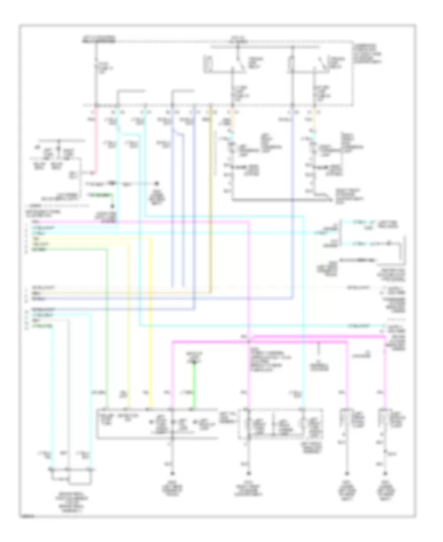 Exterior Lamps Wiring Diagram 2 of 2 for Cadillac DTS 2007