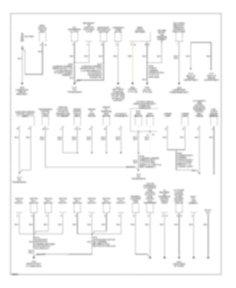 Ground Distribution Wiring Diagram 1 of 4 for Cadillac DTS 2007