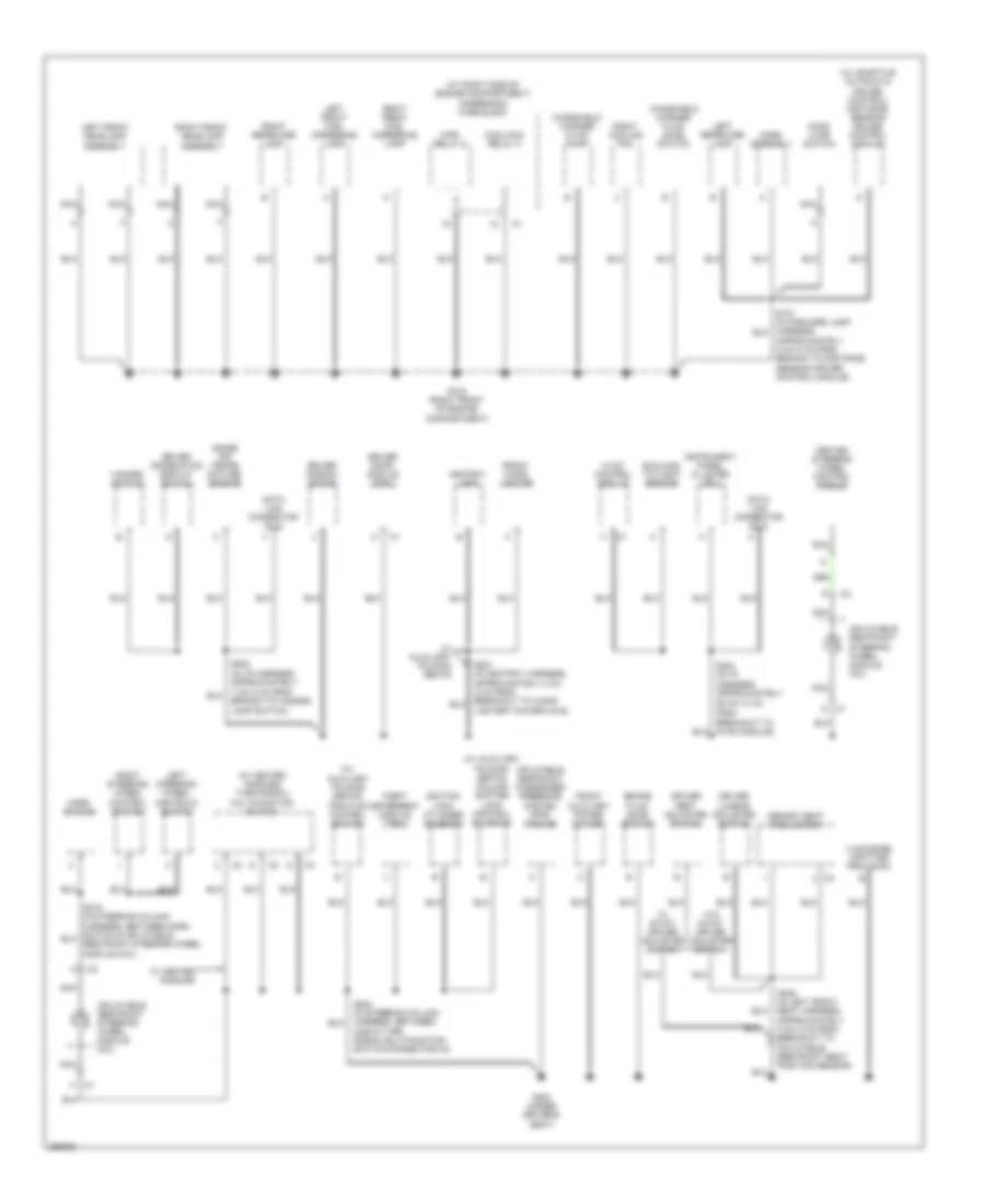 Ground Distribution Wiring Diagram 2 of 4 for Cadillac DTS 2007