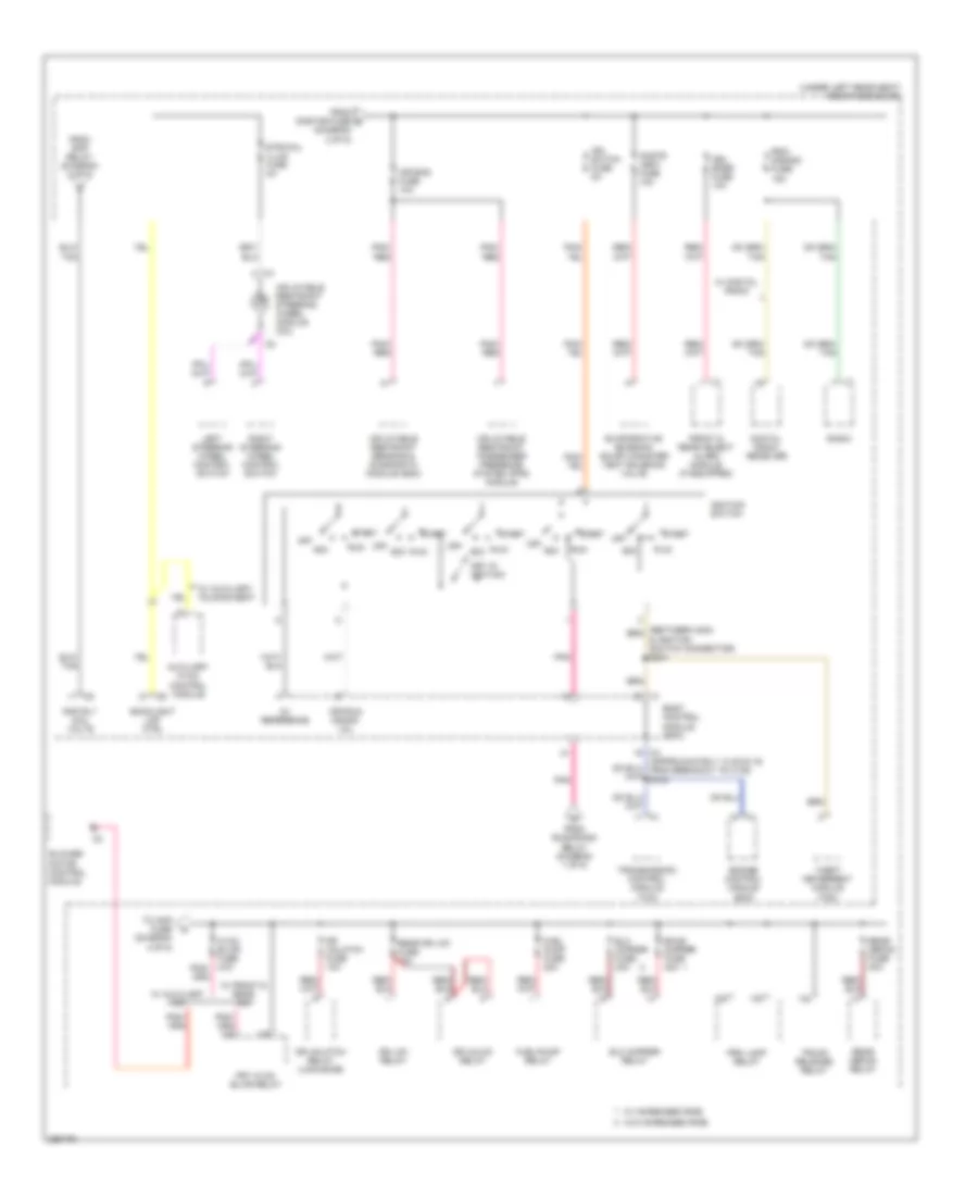 Power Distribution Wiring Diagram 3 of 5 for Cadillac DTS 2007