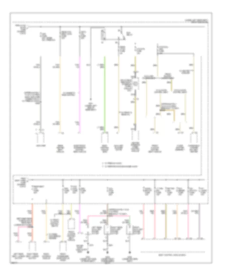 Power Distribution Wiring Diagram 4 of 5 for Cadillac DTS 2007
