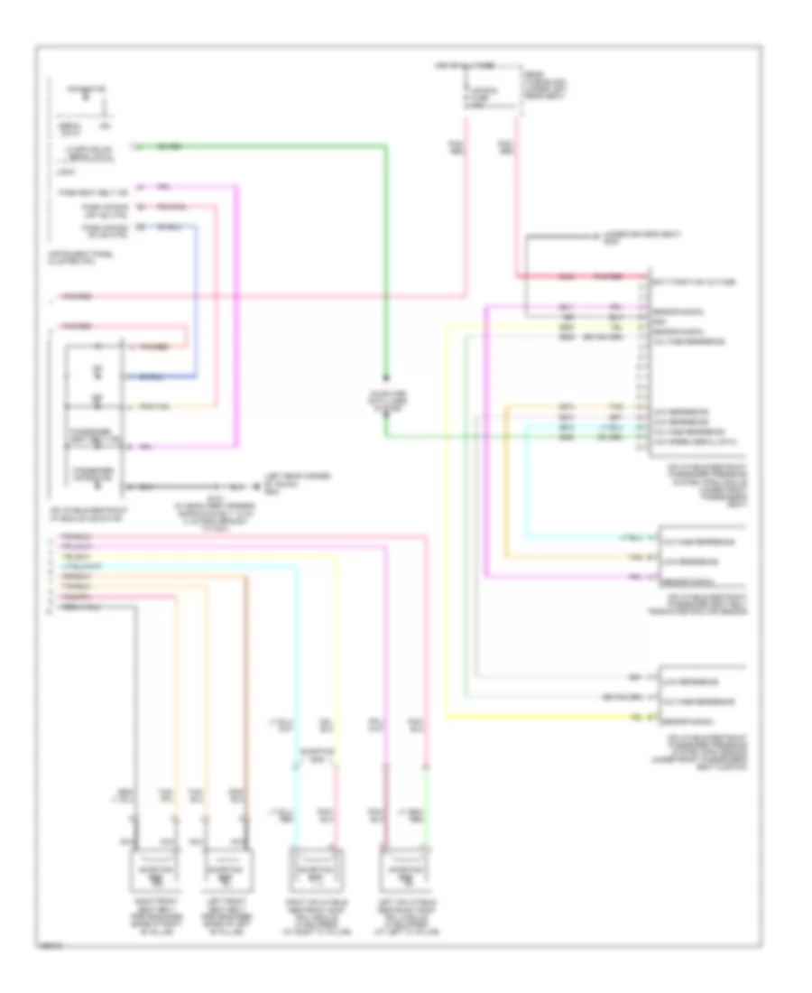 Supplemental Restraints Wiring Diagram Except Limousine 2 of 2 for Cadillac DTS 2007