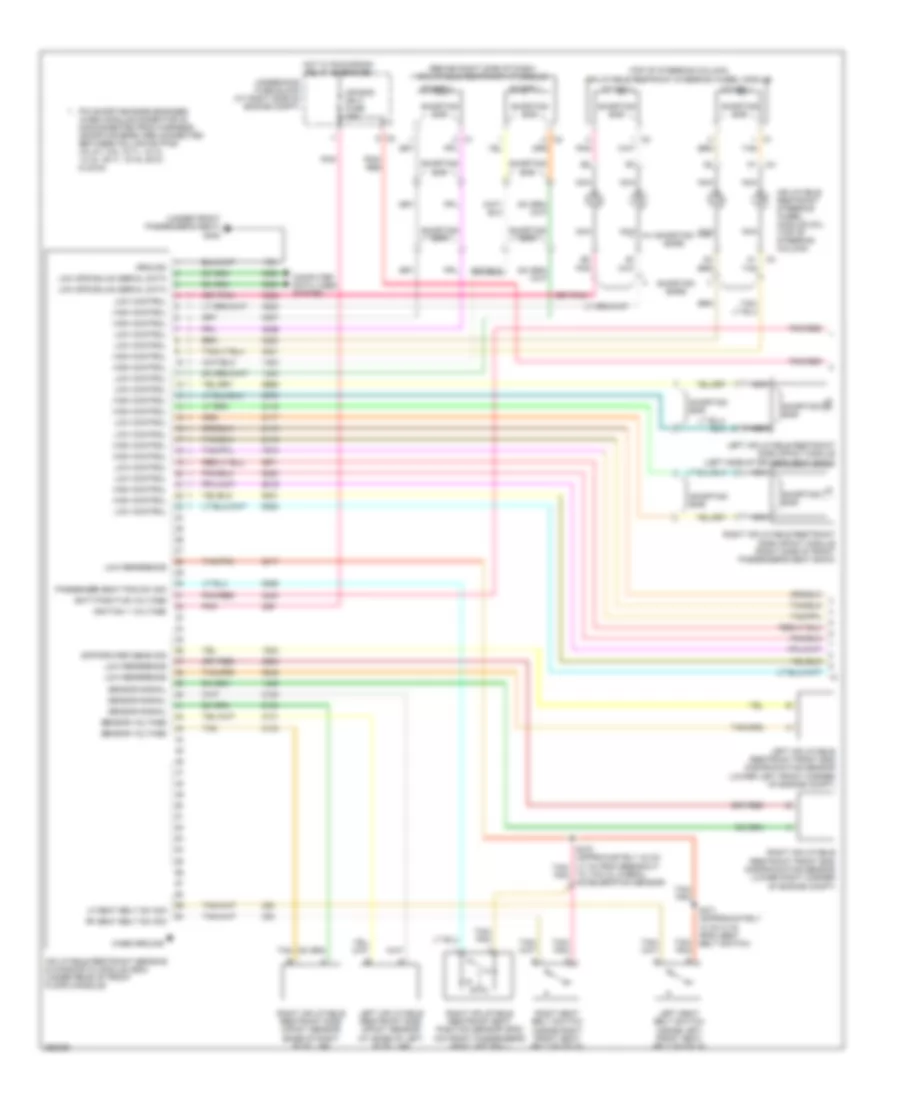Supplemental Restraints Wiring Diagram Limousine 1 of 2 for Cadillac DTS 2007