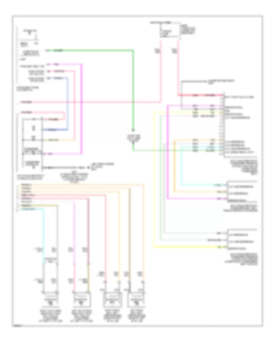 Supplemental Restraints Wiring Diagram Limousine 2 of 2 for Cadillac DTS 2007
