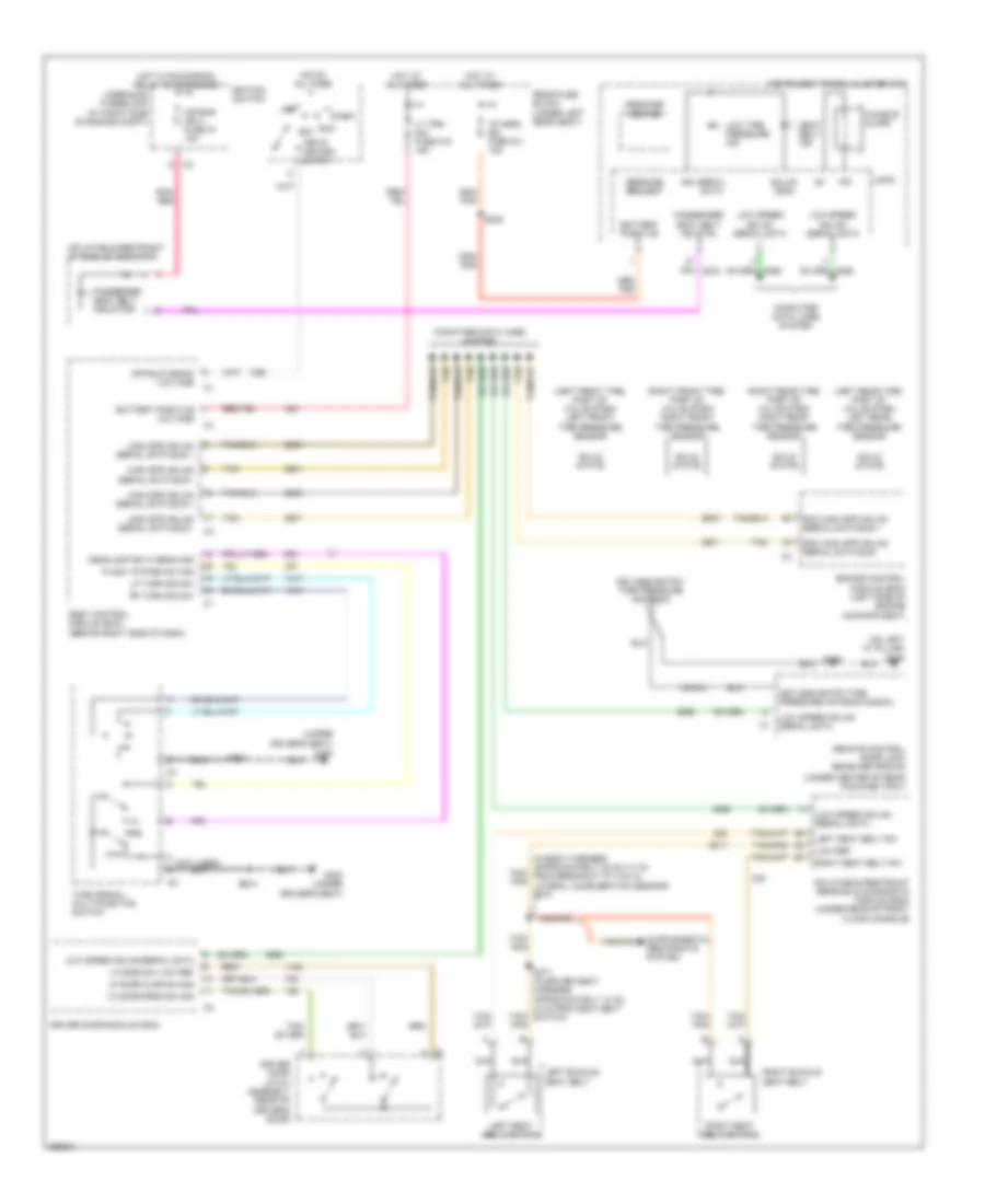 Warning Systems Wiring Diagram for Cadillac DTS 2007