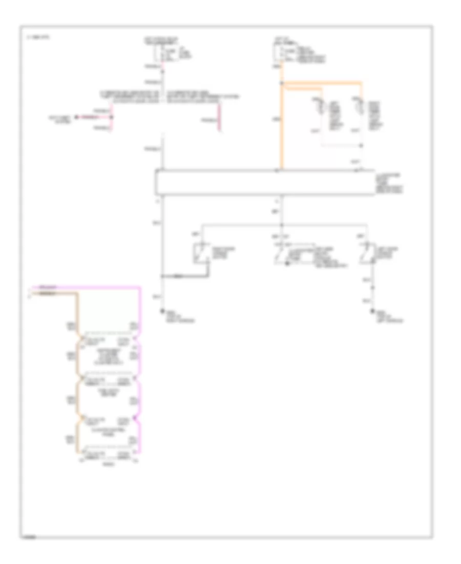 Interior Light Wiring Diagram 2 of 2 for Cadillac DeVille 1993