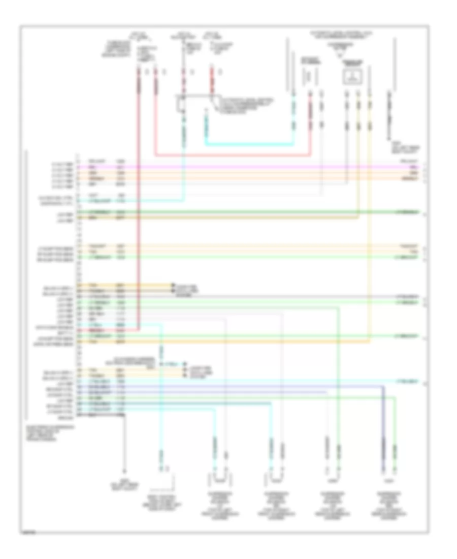 Electronic Suspension Wiring Diagram 1 of 2 for Cadillac Escalade 2007