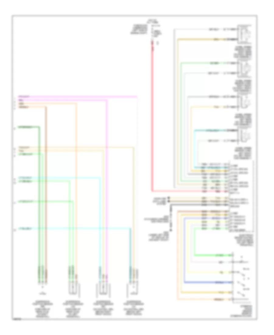 Electronic Suspension Wiring Diagram (2 of 2) for Cadillac Escalade 2007