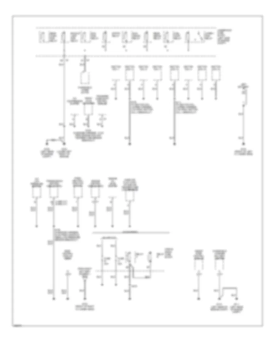 Ground Distribution Wiring Diagram 2 of 6 for Cadillac Escalade 2007