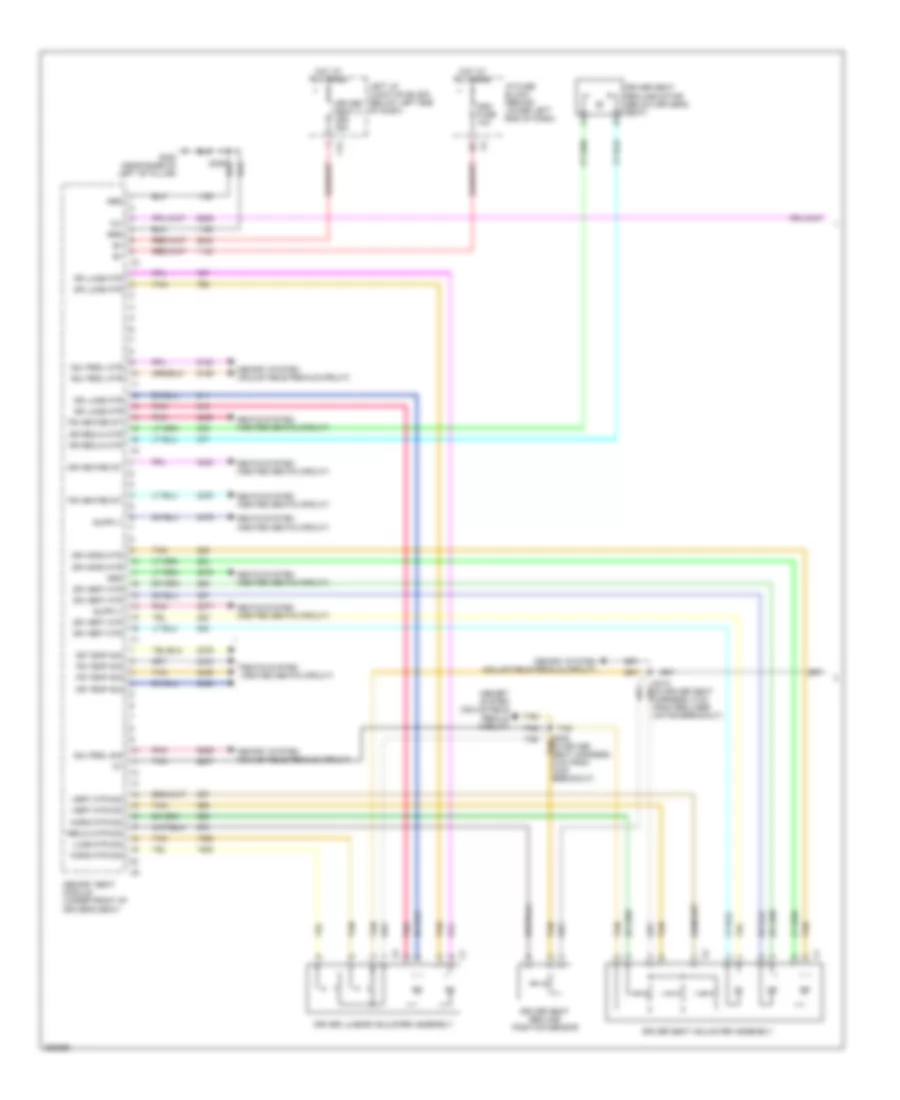 Driver s Memory Seat Wiring Diagram 1 of 2 for Cadillac Escalade 2007