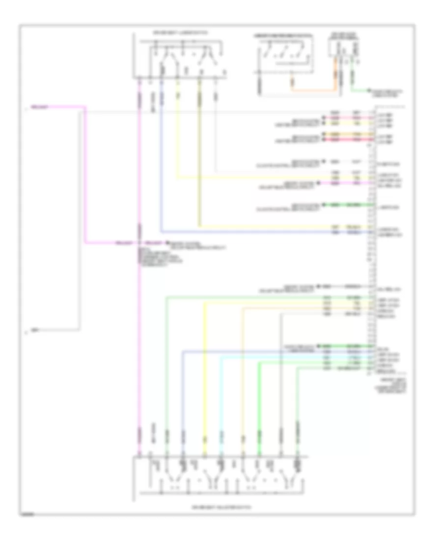 Driver s Memory Seat Wiring Diagram 2 of 2 for Cadillac Escalade 2007