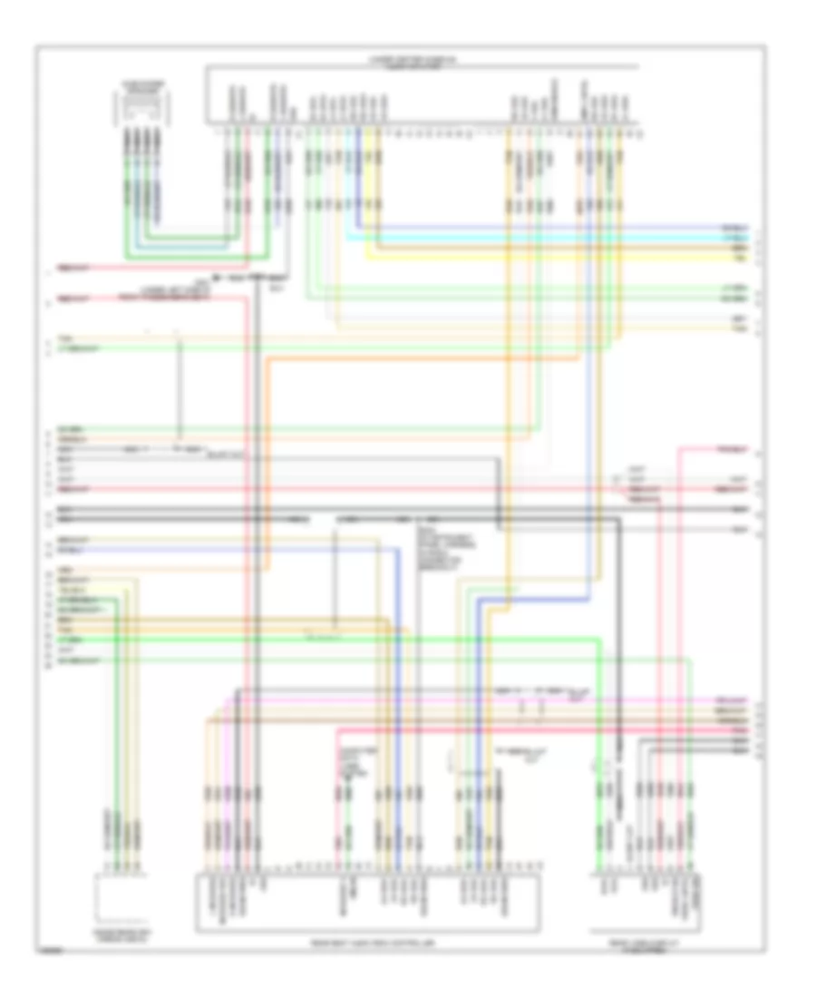 Navigation Wiring Diagram, without Y91  with UQA (2 of 3) for Cadillac Escalade 2007