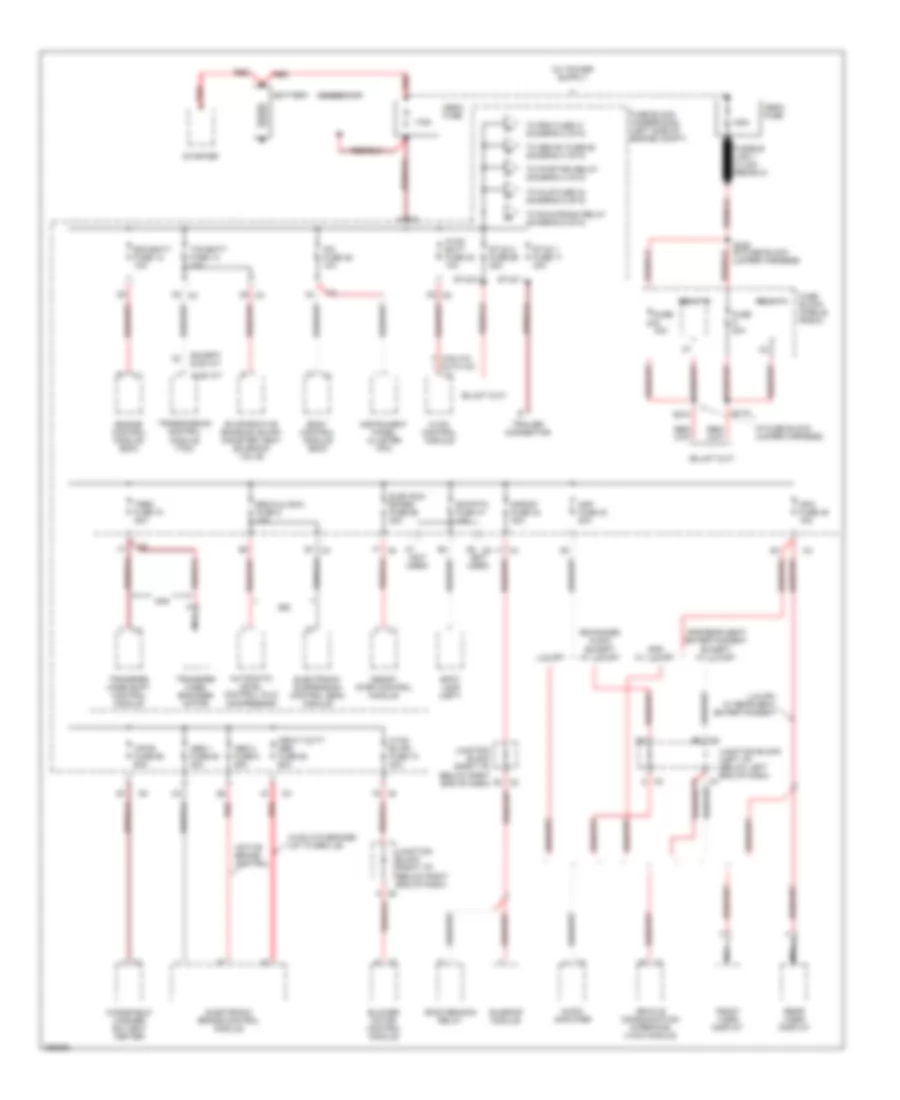 Power Distribution Wiring Diagram 1 of 6 for Cadillac Escalade 2007