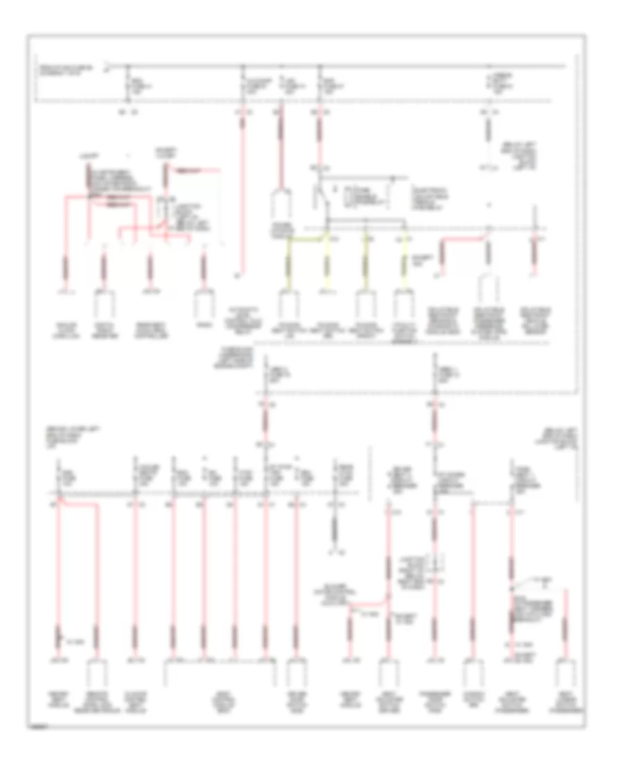 Power Distribution Wiring Diagram (2 of 6) for Cadillac Escalade 2007