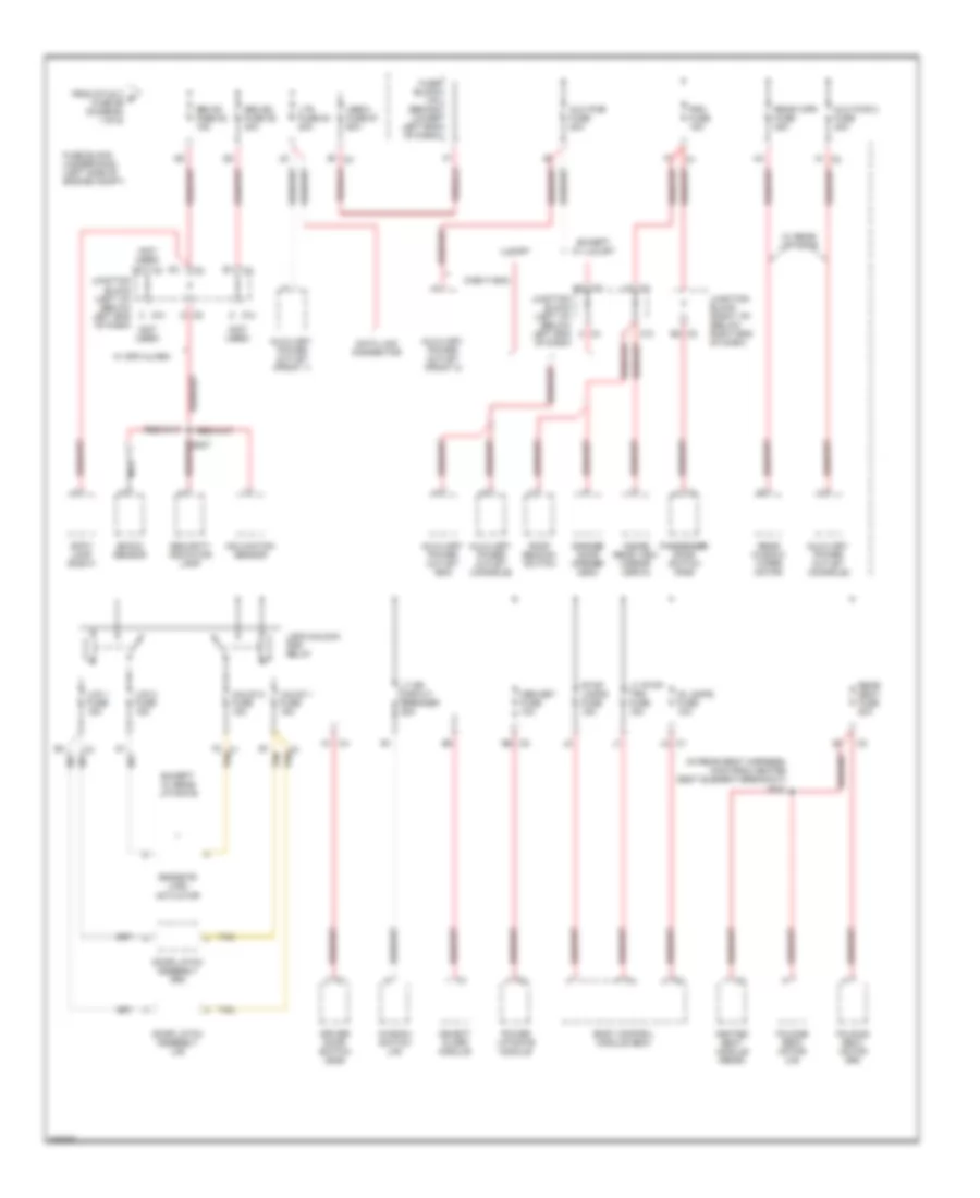 Power Distribution Wiring Diagram (3 of 6) for Cadillac Escalade 2007