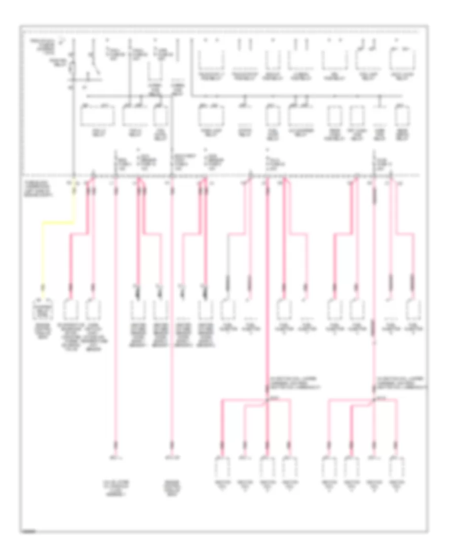 Power Distribution Wiring Diagram (4 of 6) for Cadillac Escalade 2007