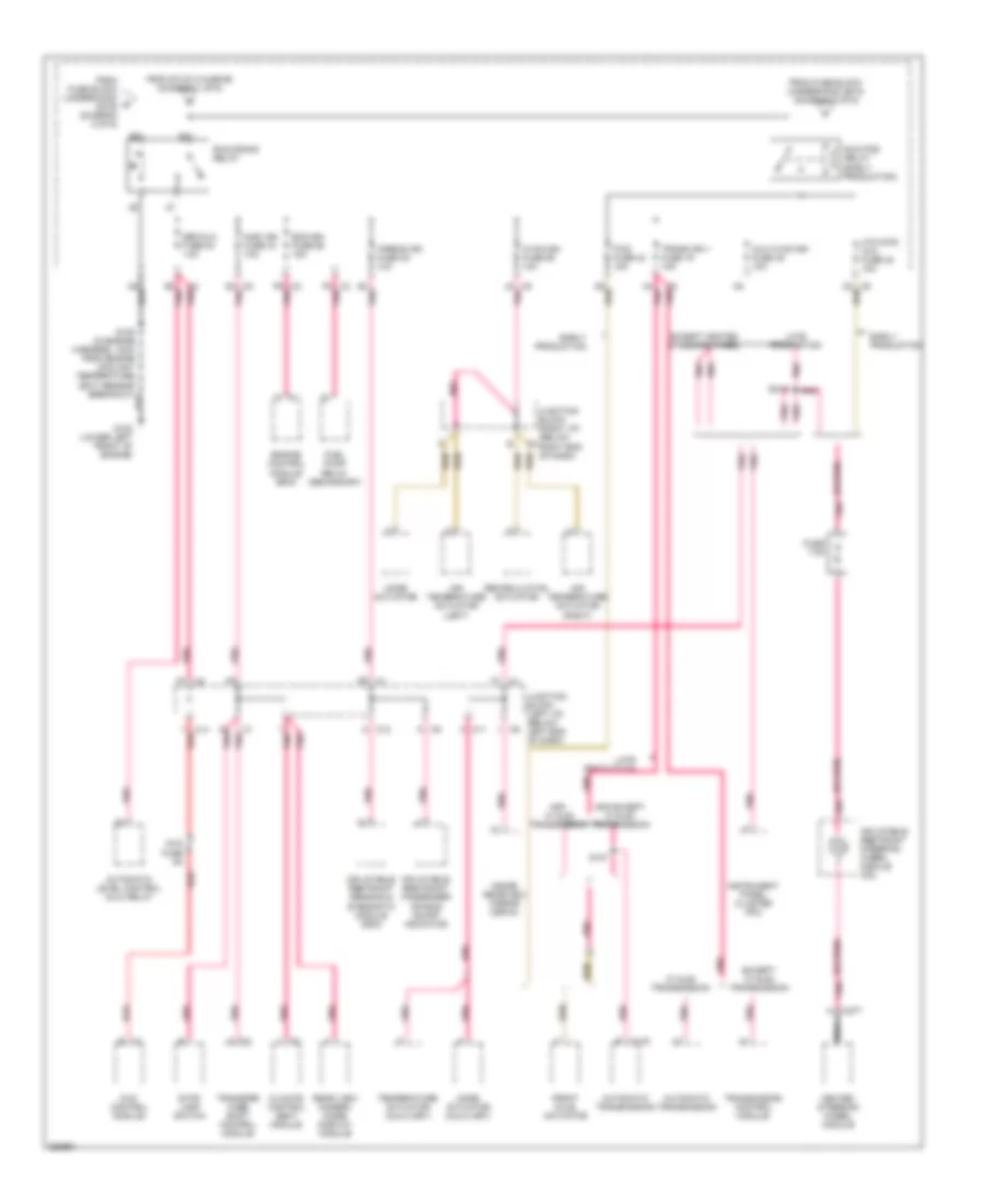 Power Distribution Wiring Diagram (6 of 6) for Cadillac Escalade 2007