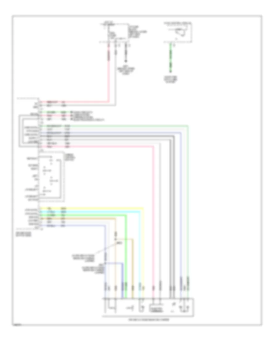 Power Mirrors Wiring Diagram (1 of 2) for Cadillac Escalade 2007