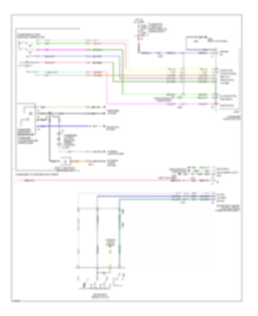 Memory Mirrors Wiring Diagram, Sedan Except CTS-V (2 of 2) for Cadillac CTS Performance 2014