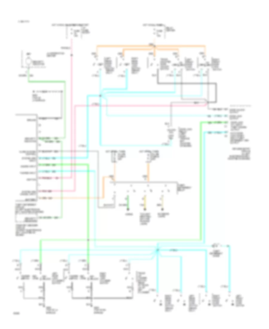 Forced Entry Wiring Diagram for Cadillac DeVille Touring 1993