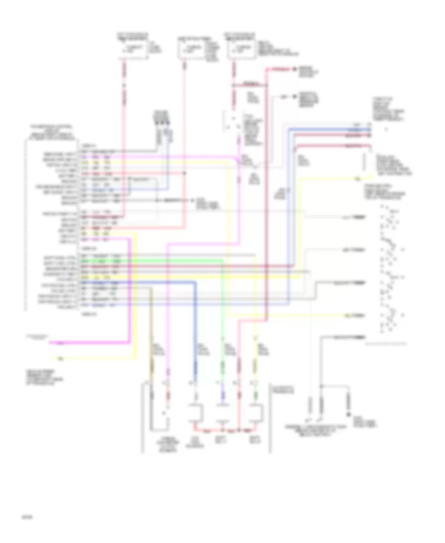 Transmission Wiring Diagram, 4T60-E for Cadillac DeVille Touring 1993