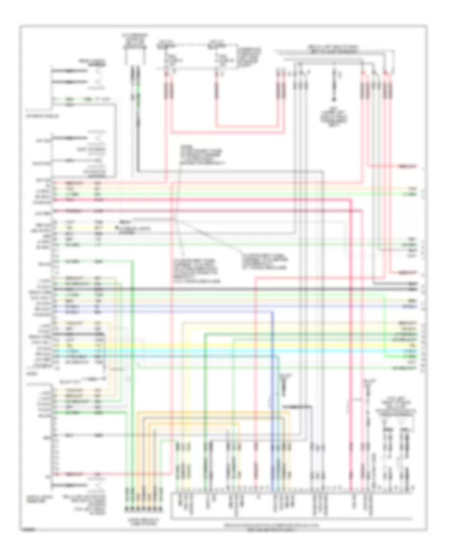 Navigation Wiring Diagram without Y91  without UQA  without UQS 1 of 3 for Cadillac Escalade ESV 2007