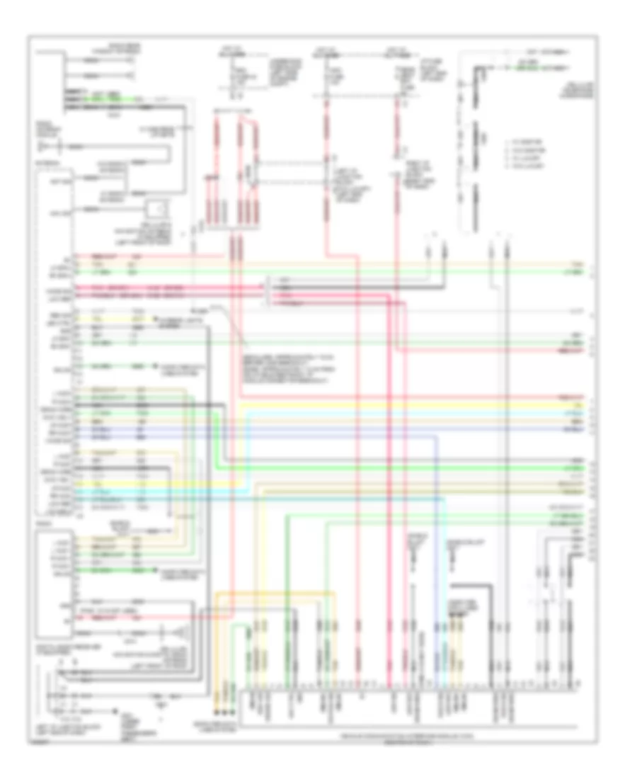 Radio Wiring Diagram, without UQS  UQA (1 of 3) for Cadillac Escalade 2011