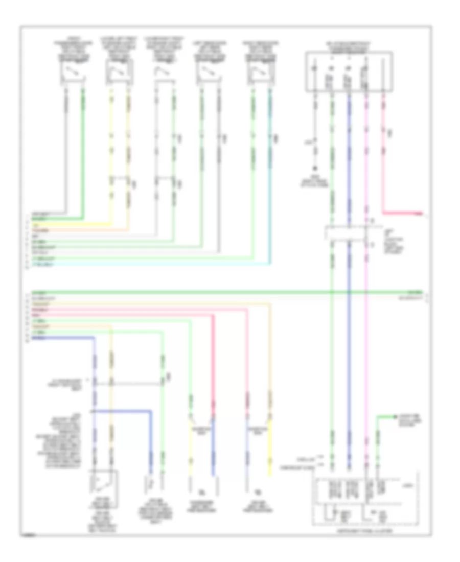 Supplemental Restraints Wiring Diagram (2 of 3) for Cadillac Escalade 2011