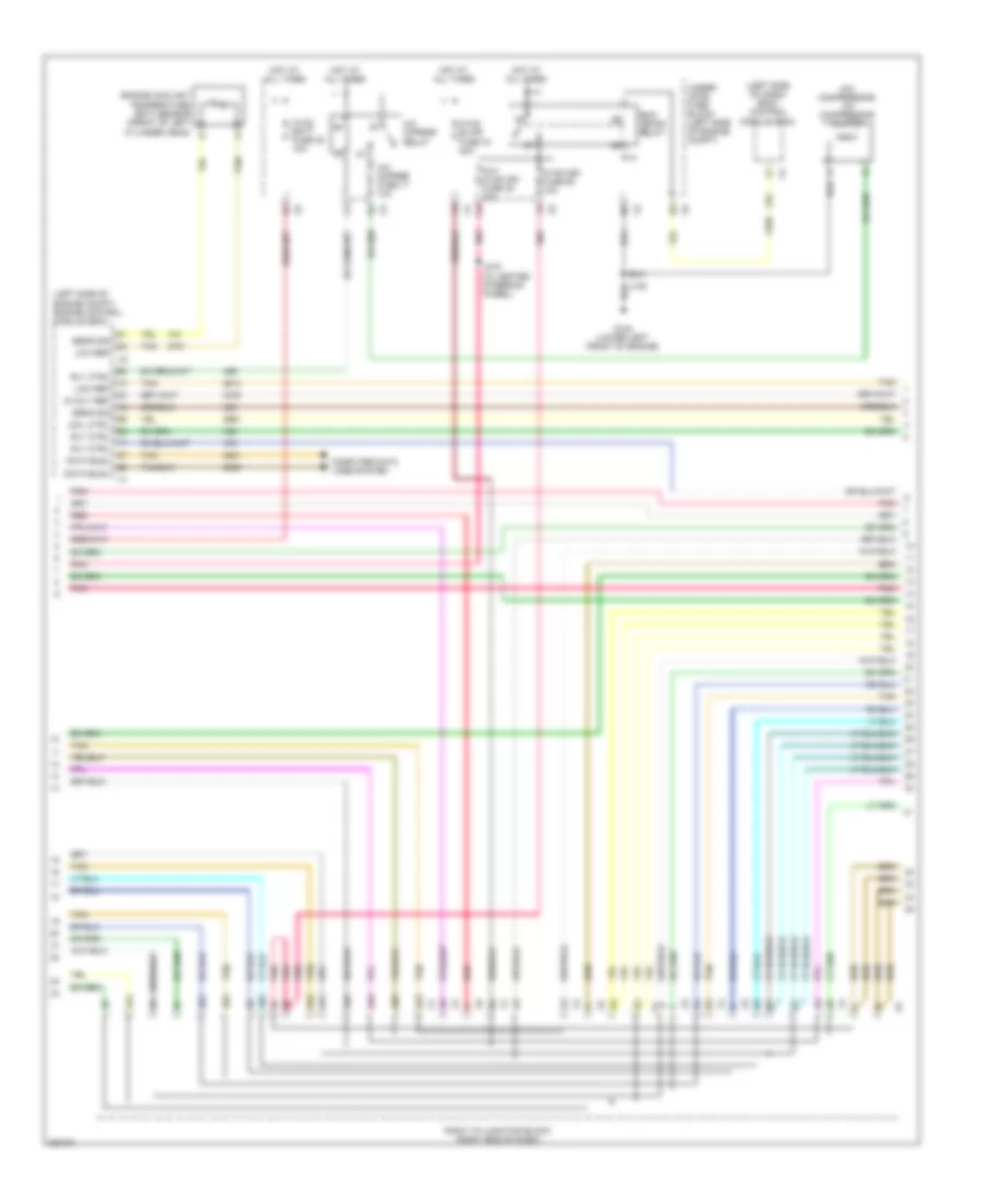 Automatic AC Wiring Diagram, Except Hybrid (2 of 4) for Cadillac Escalade 2011