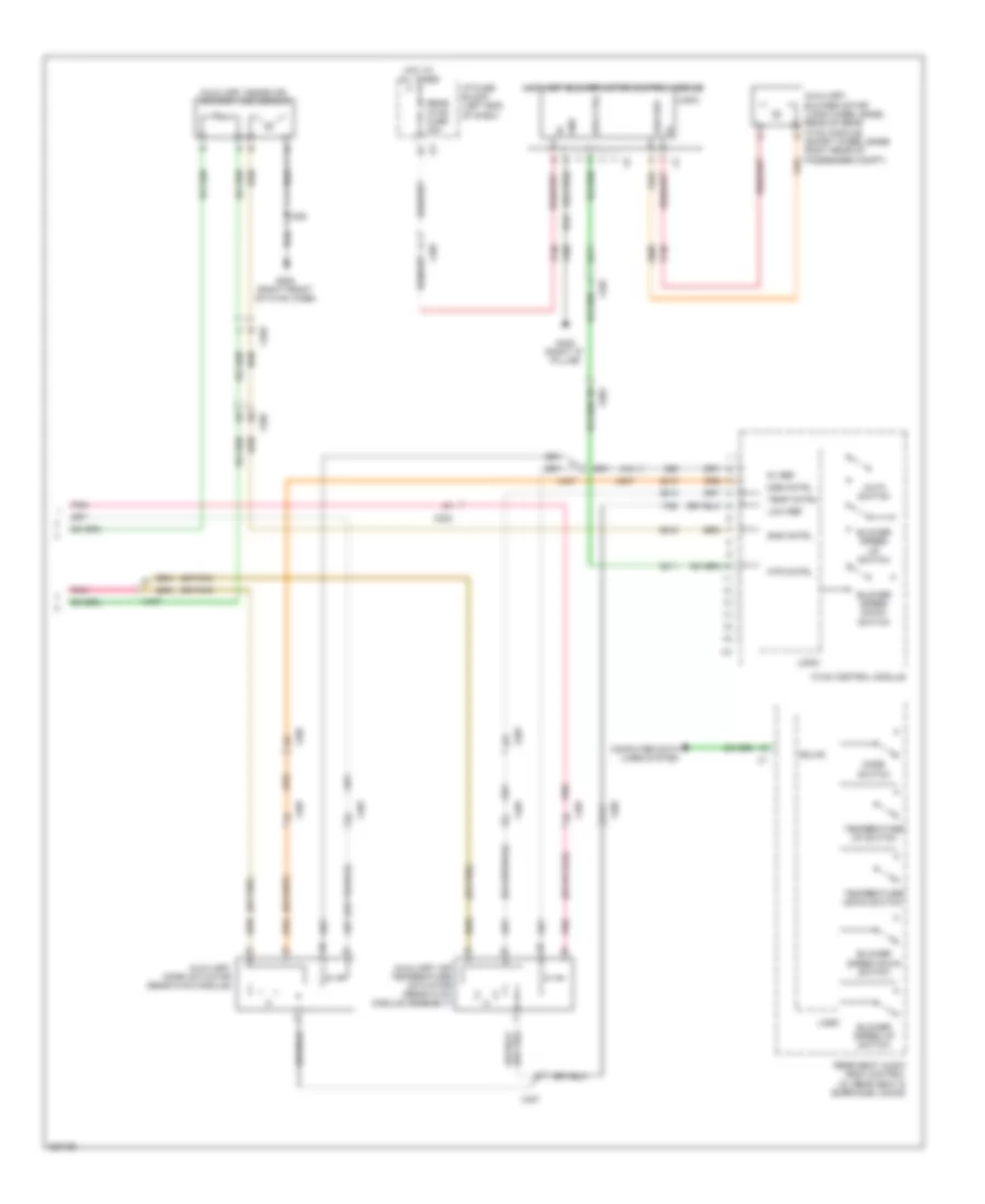 Automatic A C Wiring Diagram Except Hybrid 4 of 4 for Cadillac Escalade 2011