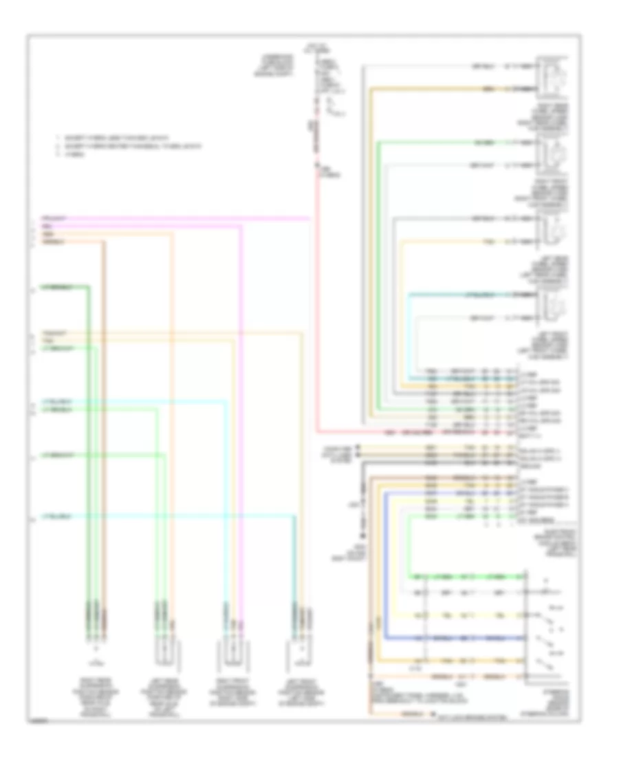 Electronic Suspension Wiring Diagram 2 of 2 for Cadillac Escalade 2011